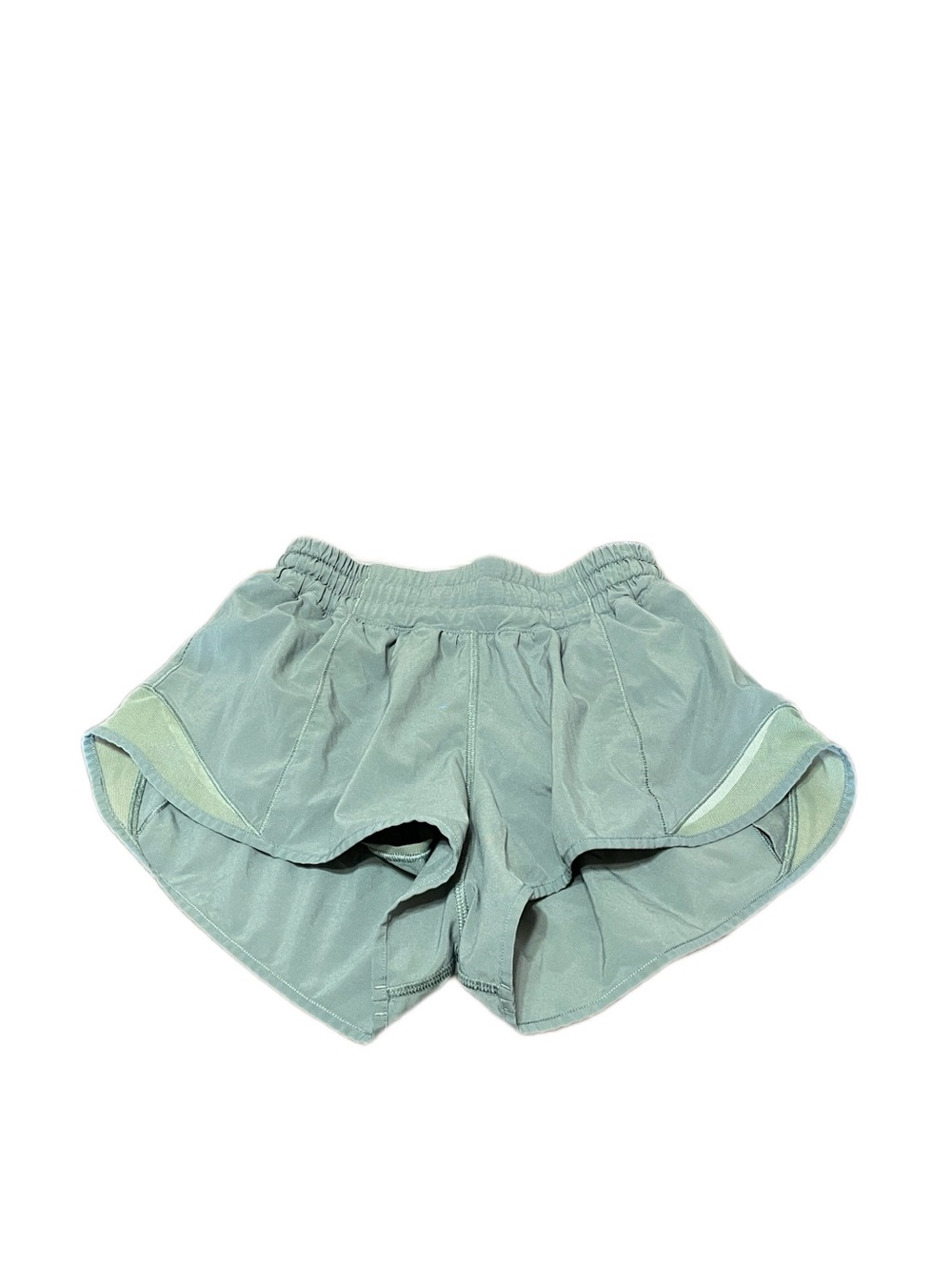 Lululemon Hotty Hot Shorts 2.5" in solid sage green